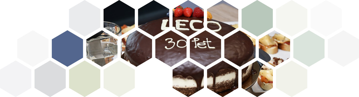 Kuchen zur Feier des 30-jährigen Jubiläums von LECO CZ