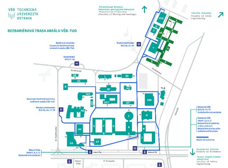 Ostrava Venue Map